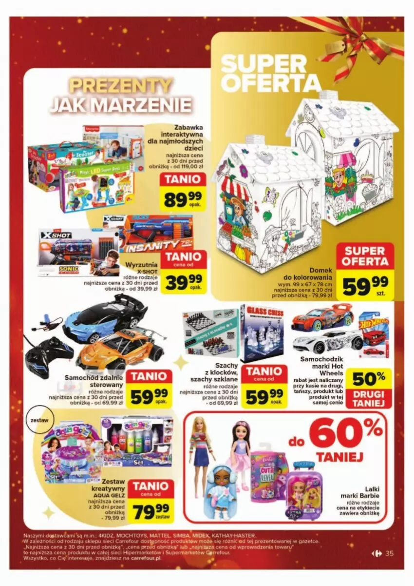 Gazetka promocyjna Carrefour - ważna 02.12 do 07.12.2024 - strona 29 - produkty: Barbie, Dzieci, Samochód, Szachy, Tera, Zabawka