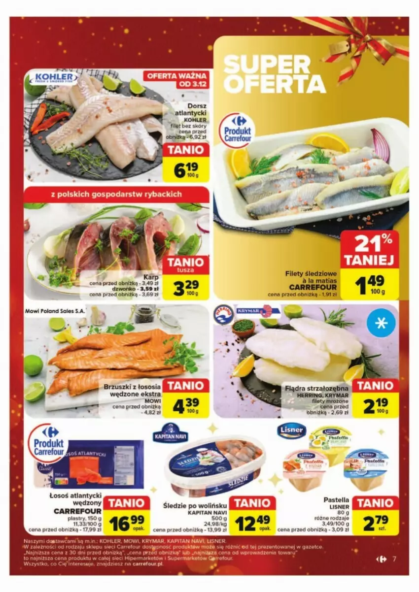 Gazetka promocyjna Carrefour - ważna 02.12 do 07.12.2024 - strona 41 - produkty: Brzuszki z łososia, Sos