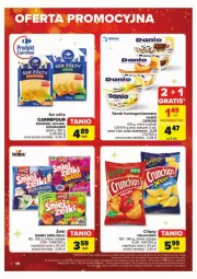 Gazetka promocyjna Carrefour - Gazetka - ważna od 07.12 do 07.12.2024 - strona 12 - produkty: Ser, Por, Danone, Chipsy, Serek homogenizowany, Serek, Crunchips, Danio, Nimm2