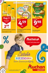 Gazetka promocyjna Auchan - Szkoła oszczędzania smaczne przeOferty Supermarkety - Gazetka - ważna od 17.08 do 17.08.2022 - strona 1 - produkty: Sok, Ser, Brie, Lody, Camembert, Zielona Budka, Ser pleśniowy, Wosana