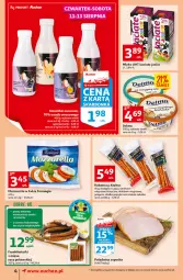 Gazetka promocyjna Auchan - Szkoła oszczędzania smaczne przeOferty Supermarkety - Gazetka - ważna od 17.08 do 17.08.2022 - strona 4 - produkty: Mozzarella, Polędwica, Krakus, Papryka, Frankfurterki, Delma, Kabanos, Mleko