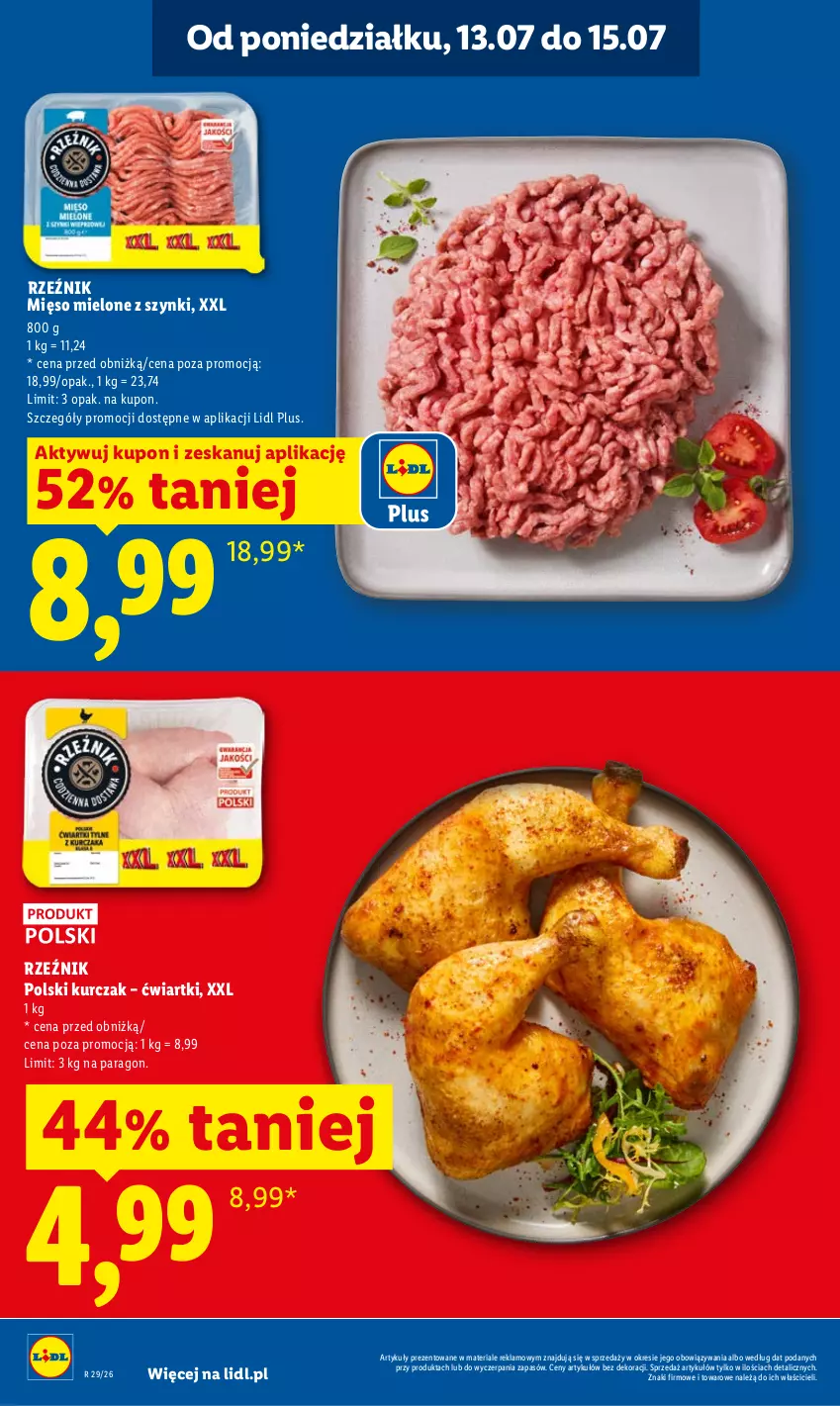 Gazetka promocyjna Lidl - Gazetka ważna od 13.07 do 15.07 - ważna 13.07 do 15.07.2026 - strona 2 - produkty: Kurczak, Mięso, Mięso mielone, Mięso mielone z szynki