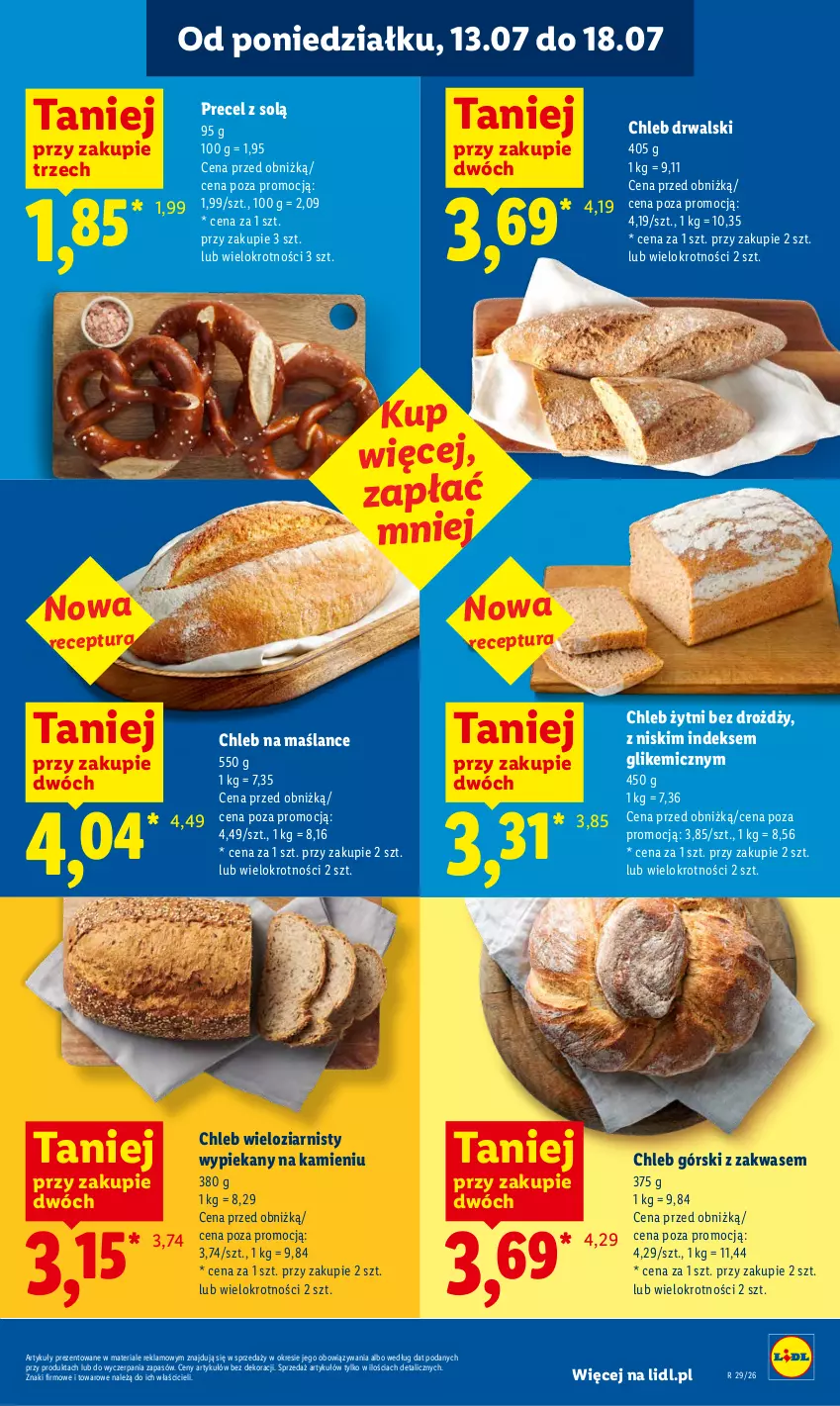Gazetka promocyjna Lidl - Gazetka ważna od 13.07 do 15.07 - ważna 13.07 do 15.07.2026 - strona 67 - produkty: Chleb, Chleb wieloziarnisty
