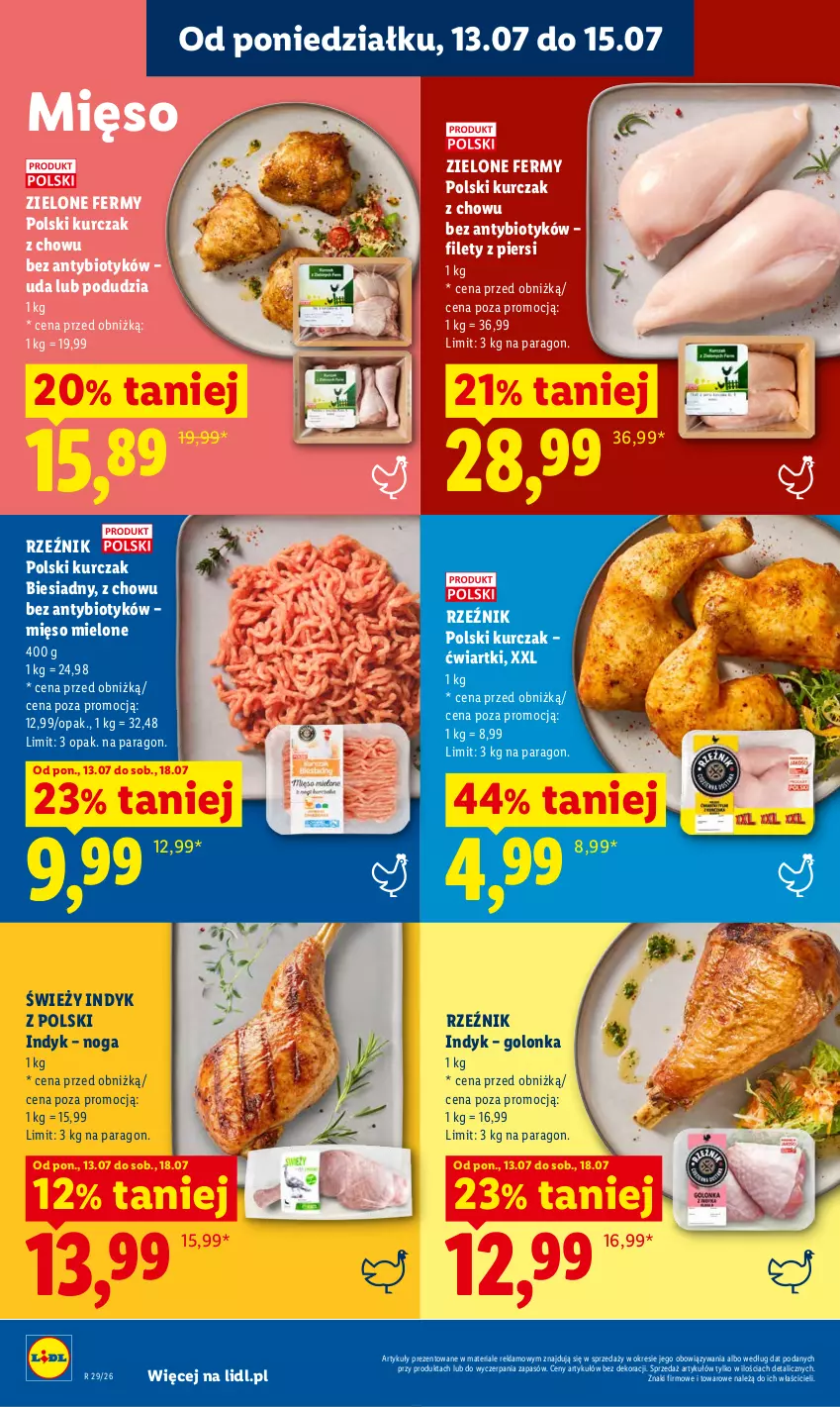 Gazetka promocyjna Lidl - Gazetka ważna od 13.07 do 15.07 - ważna 13.07 do 15.07.2026 - strona 70 - produkty: Kurczak, Mięso, Mięso mielone