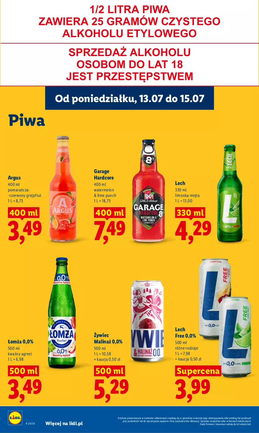 Gazetka promocyjna Lidl - Gazetka ważna od 13.07 do 15.07 - ważna 13.07 do 15.07.2026 - strona 82 - produkty: Grejpfrut, Gres, Limonka, Melon, Mięta, Piwa