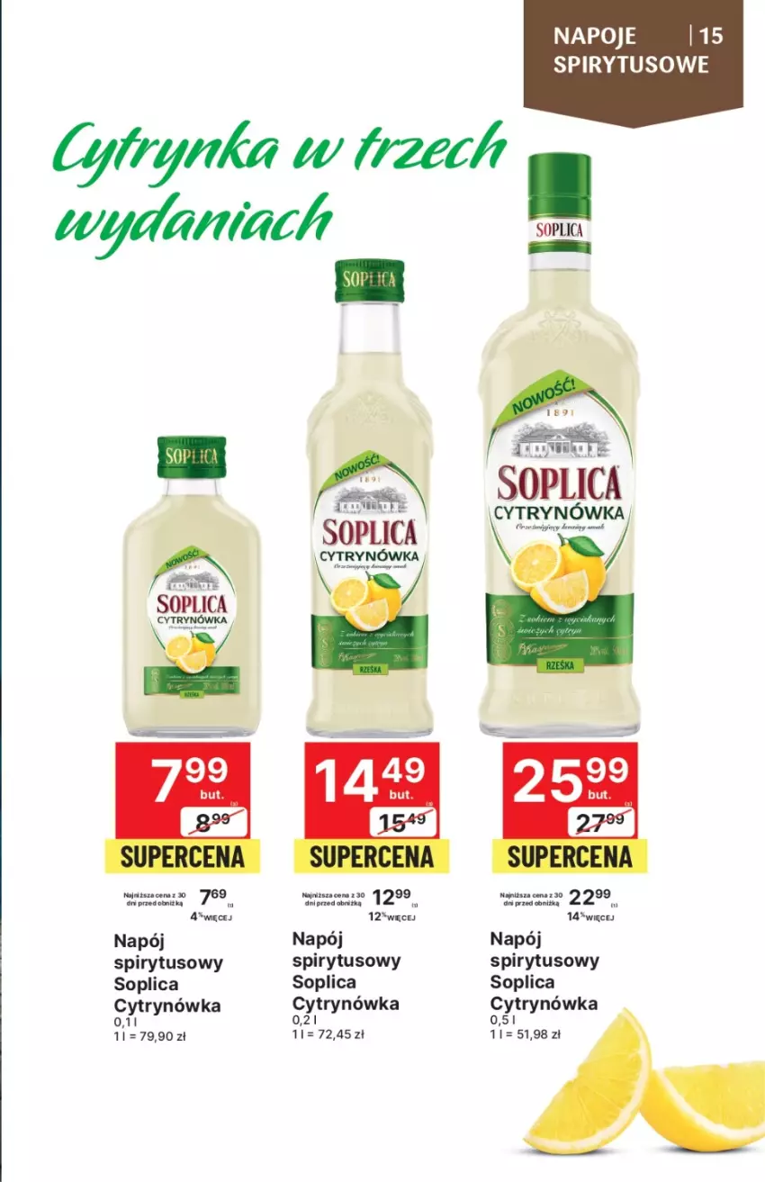 Gazetka promocyjna Delikatesy Centrum - DeliBarek DC42/DC43 - ważna 26.10 do 08.11.2023 - strona 15 - produkty: Napój, Soplica, Sos