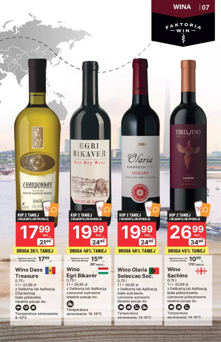 Gazetka promocyjna Delikatesy Centrum - DeliBarek DC42/DC43 - ważna 26.10 do 08.11.2023 - strona 7 - produkty: Chardonnay, Fa, Ser, Wino