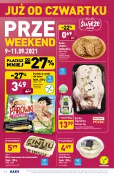 Gazetka promocyjna Aldi - SUPER SMACZNE OKAZJE - Gazetka - ważna od 11.09 do 11.09.2021 - strona 24 - produkty: Sos, Parówki, Parówki z szynki, Kaczka, Sos czosnkowy, Tera, Tusz, Sezam, Dzieci, Miks tłuszczowy, Finuu, Bułka