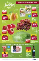 Gazetka promocyjna Aldi - SUPER SMACZNE OKAZJE - Gazetka - ważna od 11.09 do 11.09.2021 - strona 3 - produkty: Szynka premium, Mięsne specjały, Tera, Szynka, Kiełki, Gruszki, Winogrona, Oliwa z oliwek, Wino, Pomidory, Fa