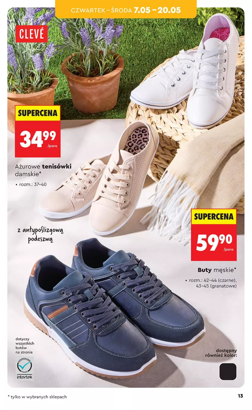 Gazetka promocyjna Biedronka - Okazje Tygodnia - ważna 04.05 do 16.05.2026 - strona 13 - produkty: Buty, Gra, Granat, Tenisówki