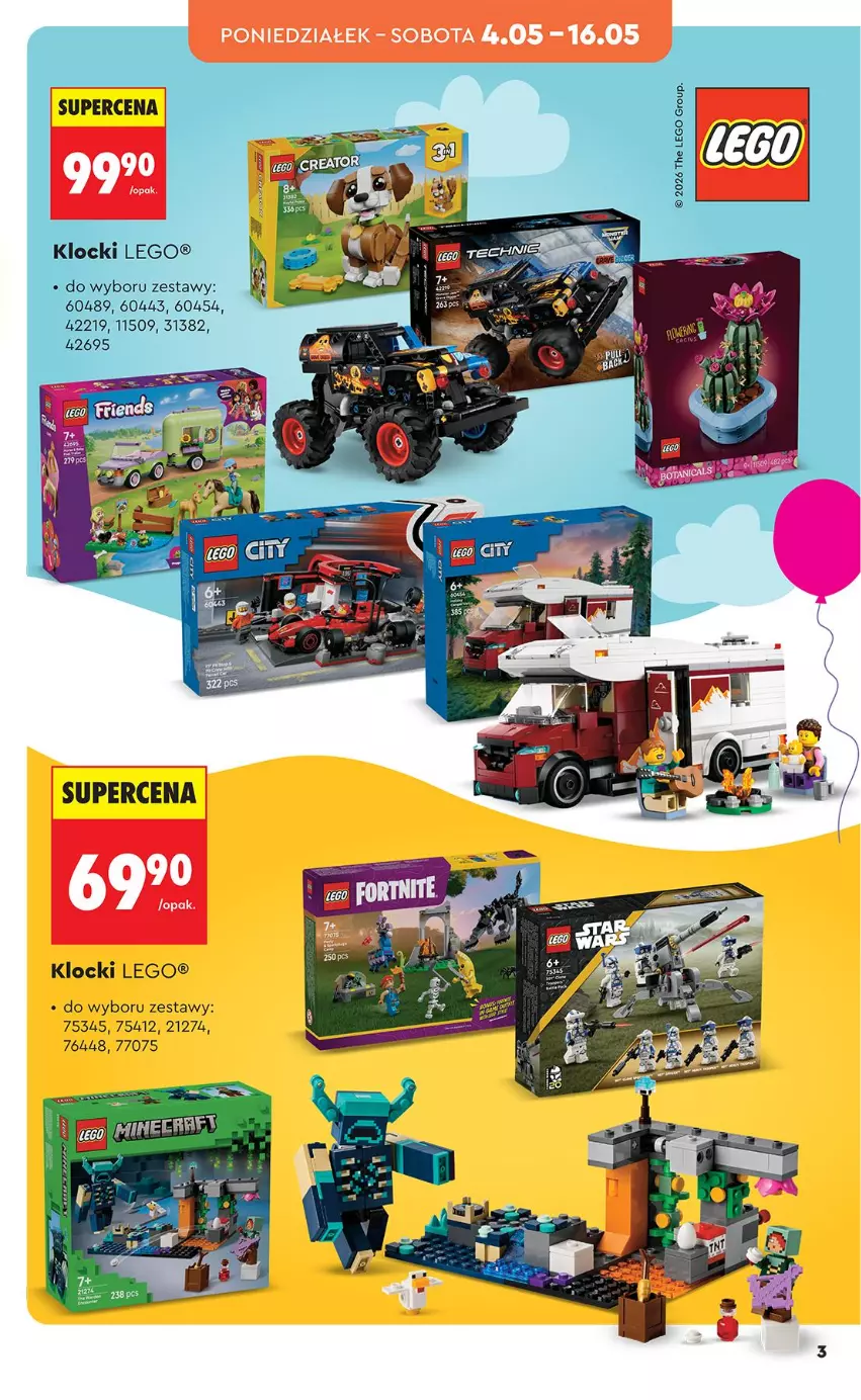 Gazetka promocyjna Biedronka - Okazje Tygodnia - ważna 04.05 do 16.05.2026 - strona 3 - produkty: Klocki, LEGO