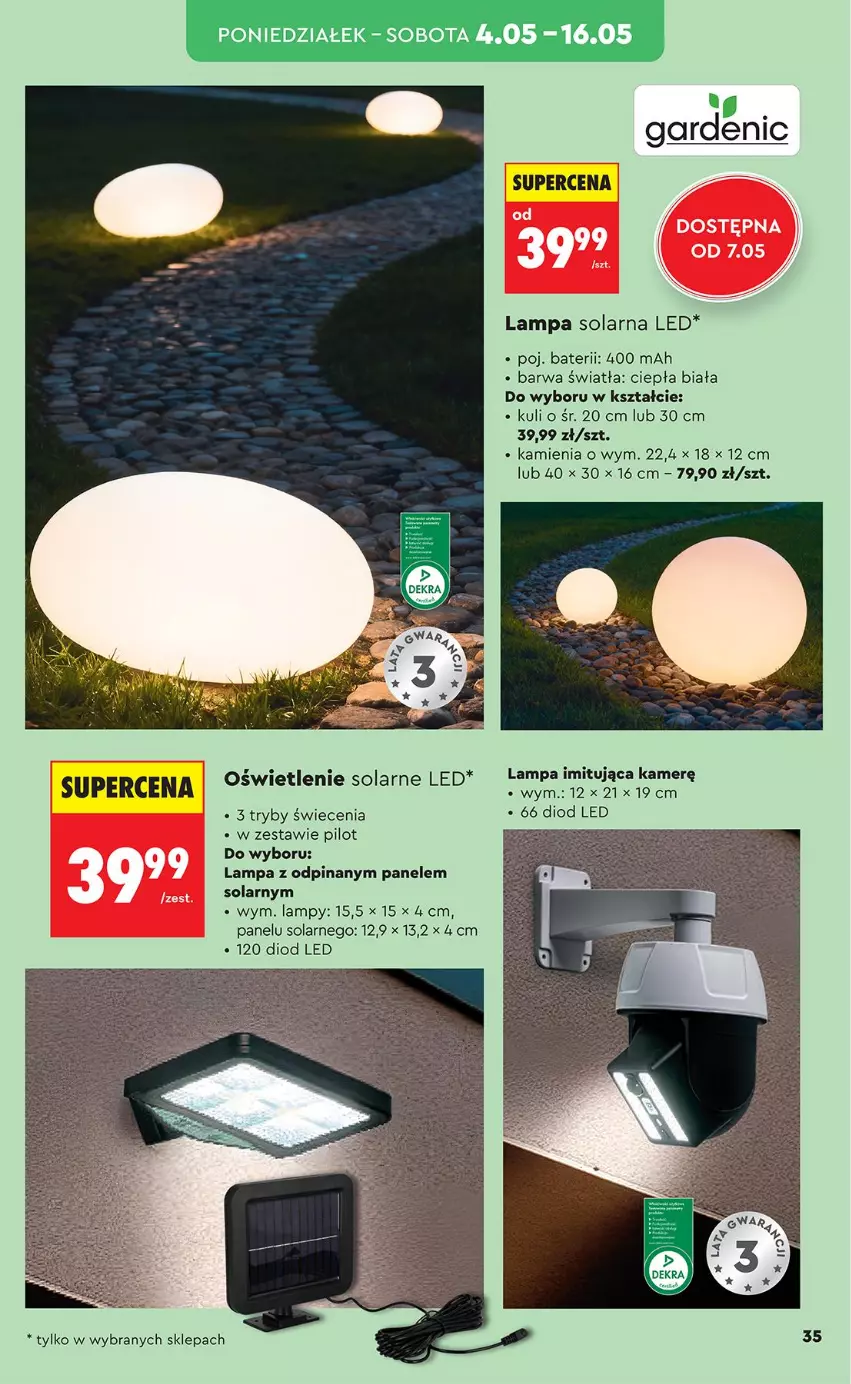Gazetka promocyjna Biedronka - Okazje Tygodnia - ważna 04.05 do 16.05.2026 - strona 35 - produkty: Lampa