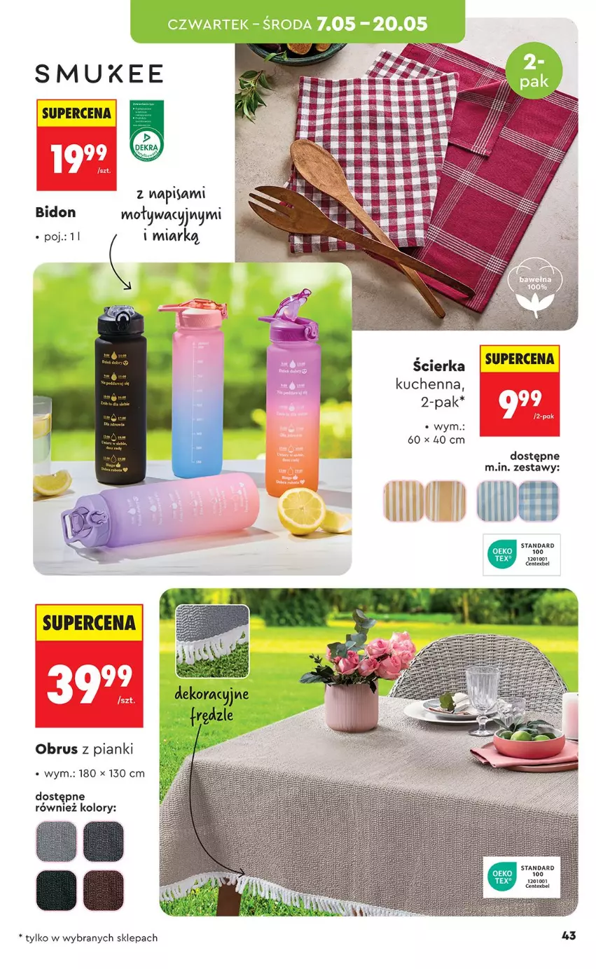 Gazetka promocyjna Biedronka - Okazje Tygodnia - ważna 04.05 do 16.05.2026 - strona 43 - produkty: Obrus