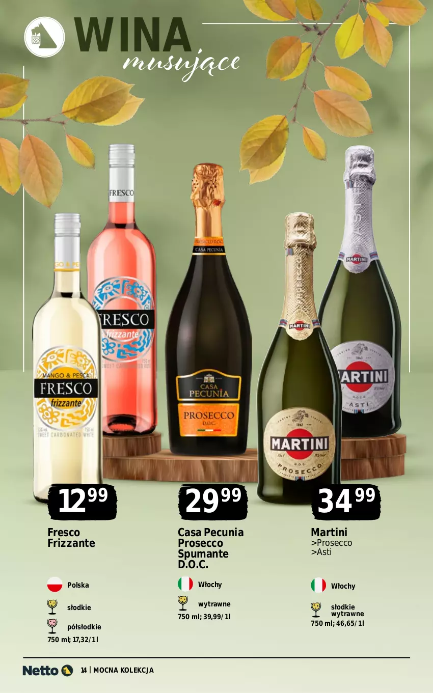 Gazetka promocyjna Netto - Alkohole - Wina - ważna 10.11 do 22.11.2025 - strona 14 - produkty: Fresco, Martini, Mus, Prosecco, Puma