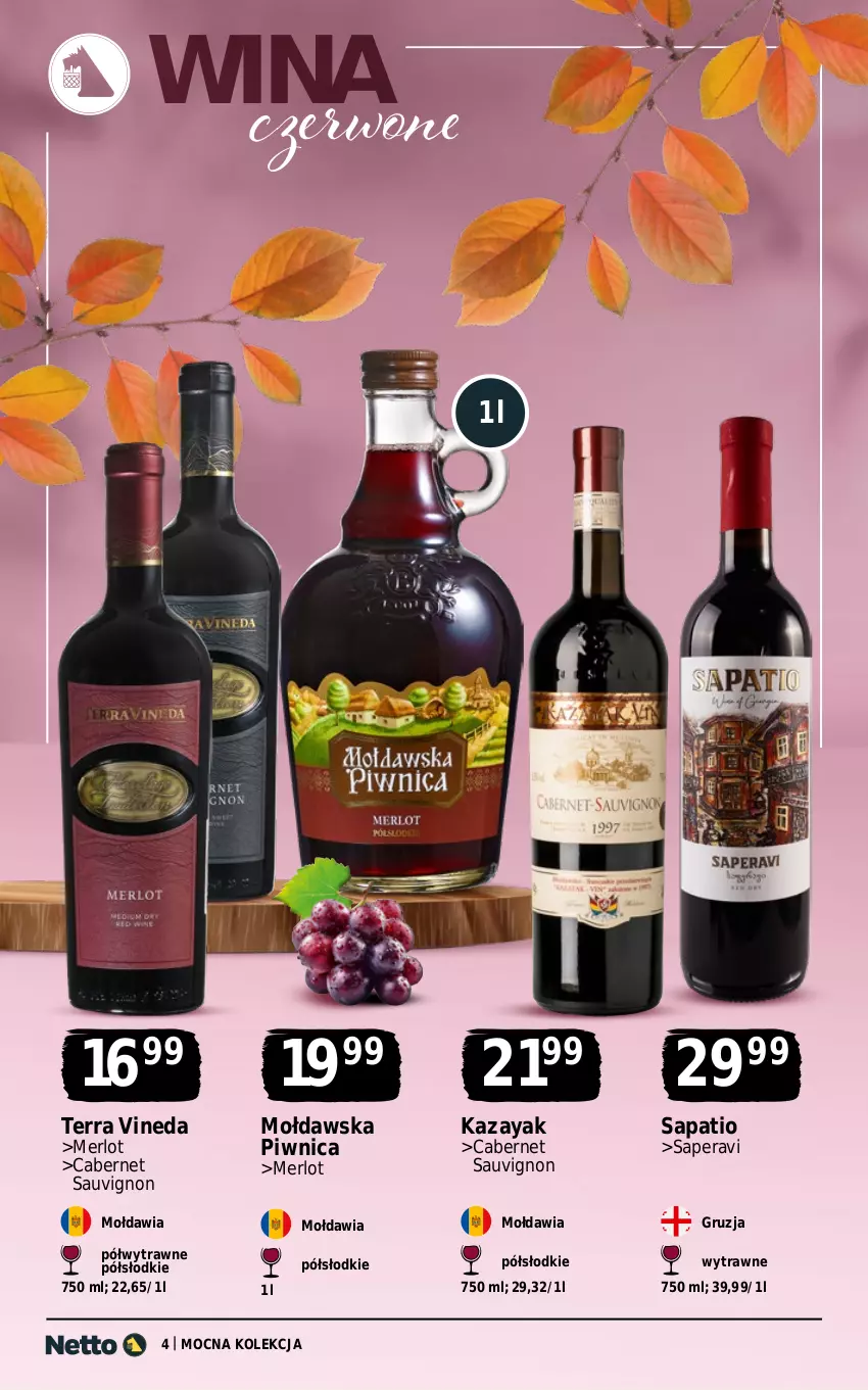 Gazetka promocyjna Netto - Alkohole - Wina - ważna 10.11 do 22.11.2025 - strona 4 - produkty: Cabernet Sauvignon, Merlot