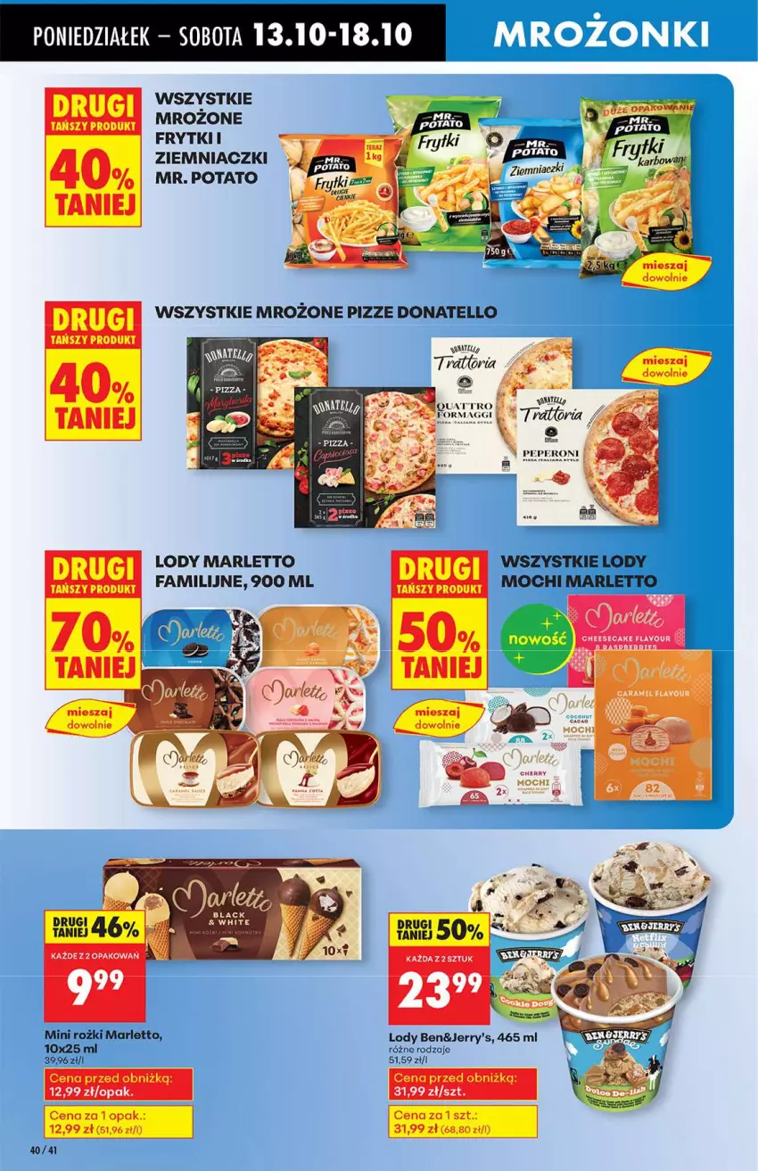 Gazetka promocyjna Biedronka - Od poniedziałku 13.10 - ważna 13.10 do 18.10.2025 - strona 40 - produkty: Fa, Frytki, Koc, Lody