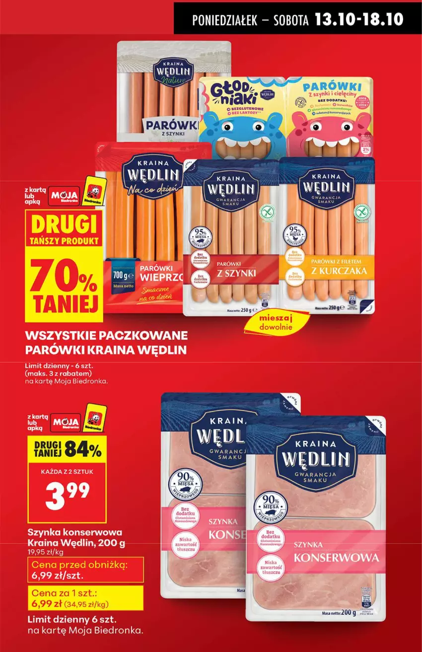 Gazetka promocyjna Biedronka - Od poniedziałku 13.10 - ważna 13.10 do 18.10.2025 - strona 5 - produkty: Parówki