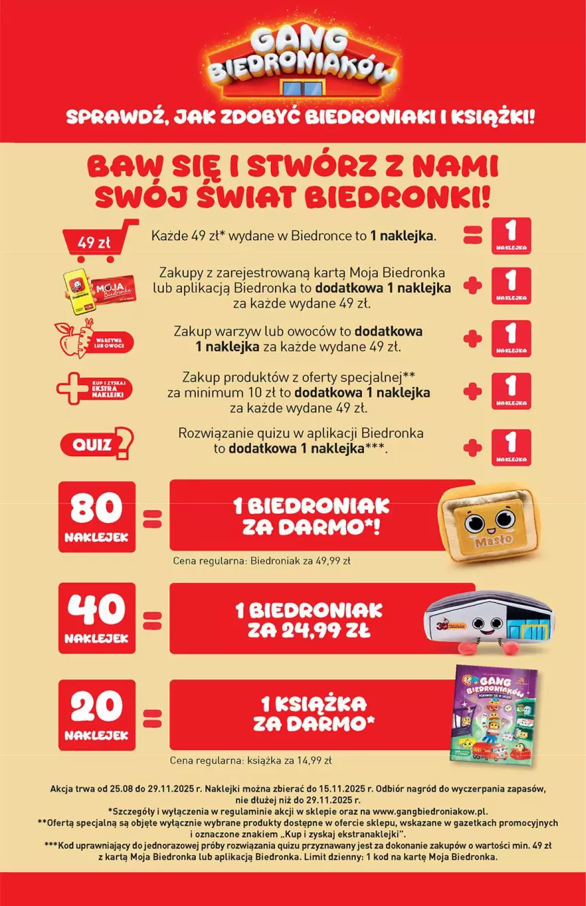 Gazetka promocyjna Biedronka - Od poniedziałku 13.10 - ważna 13.10 do 18.10.2025 - strona 77 - produkty: Klej, Książka, Quiz, Tran