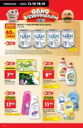 Gazetka promocyjna Biedronka - Od poniedziałku 13.10 - Gazetka - ważna od 18.10 do 18.10.2025 - strona 38 - produkty: Naturell, Por, O nas, NAN Optipro, Odplamiacz, Silan, Płyn do płukania, Podpaski, Fairy, Płyn do mycia, Vanish, Karmi, Naturella, Mleko, Fa