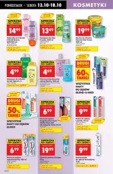 Gazetka promocyjna Biedronka - Od poniedziałku 13.10 - Gazetka - ważna od 18.10 do 18.10.2025 - strona 56 - produkty: Fructis, Elseve, Colgate Total, Corega, Płyn do płukania jamy ustnej, Aquafresh, Szczoteczka do zębów, Pasta do zębów, Maska do włosów, Lacalut, Płyn do płukania, Szampon, Garnier, Odżywka, Elmex, Colgate, Maska, Advanced Care, Sensodyne, Blend-a-Med, Szczoteczka, LG, Fa