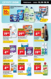 Gazetka promocyjna Biedronka - Od poniedziałku 13.10 - Gazetka - ważna od 18.10 do 18.10.2025 - strona 61 - produkty: Cif, Ajax, Lovela, Proszek do prania, Odplamiacz, Vizir, Mleczko, Płyn do płukania, Chusteczki, Flora, Kapsułki do prania, Płyn do szyb, Fa