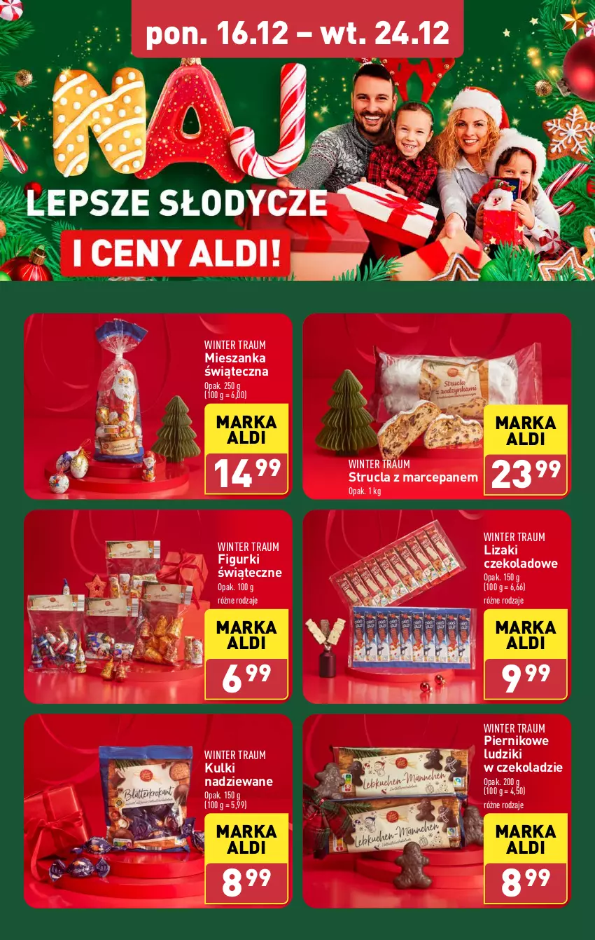 Gazetka promocyjna Aldi - Pełna oferta - ważna 16.12 do 24.12.2024 - strona 18 - produkty: Lizaki, Lizaki czekoladowe, Piernik, Strucla, Strucla z marcepanem