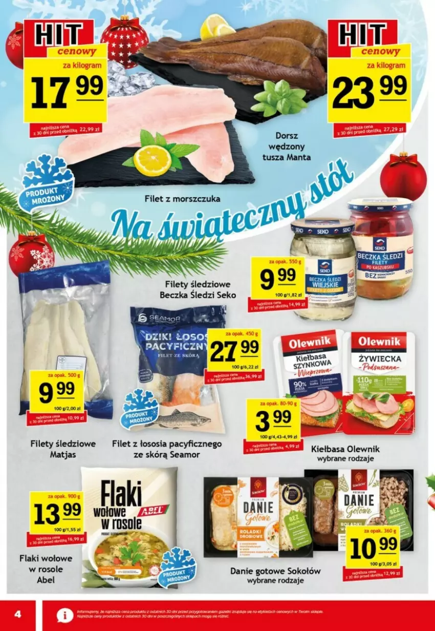 Gazetka promocyjna Gram market - ważna 04.12 do 10.12.2024 - strona 12 - produkty: Danie gotowe, Flaki, Flaki wołowe, Kiełbasa, Matjas, Olewnik, SEKO, Sok, Sokołów, Sos