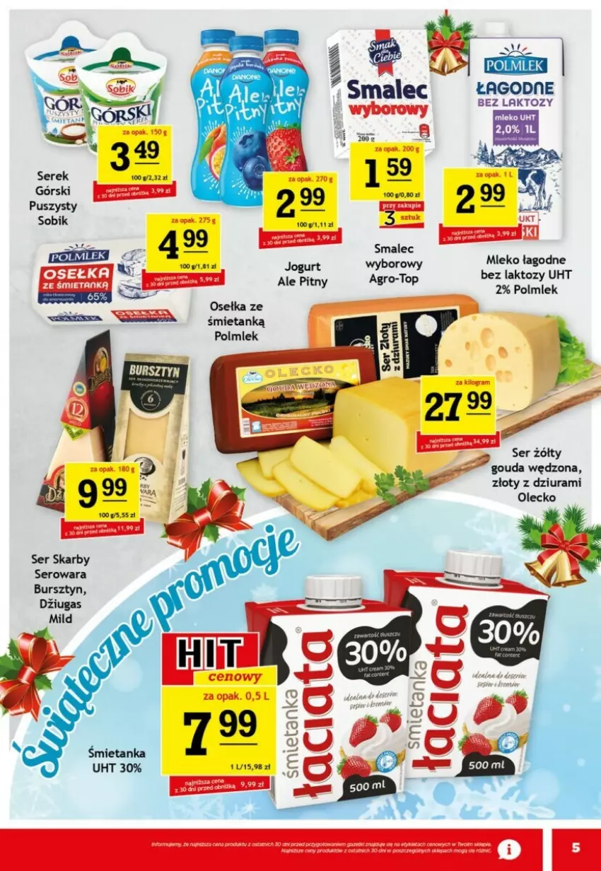 Gazetka promocyjna Gram market - ważna 04.12 do 10.12.2024 - strona 13 - produkty: Bursztyn, Gouda, Gra, Jogurt, Mleko, POLMLEK, Ser, Serek, Top