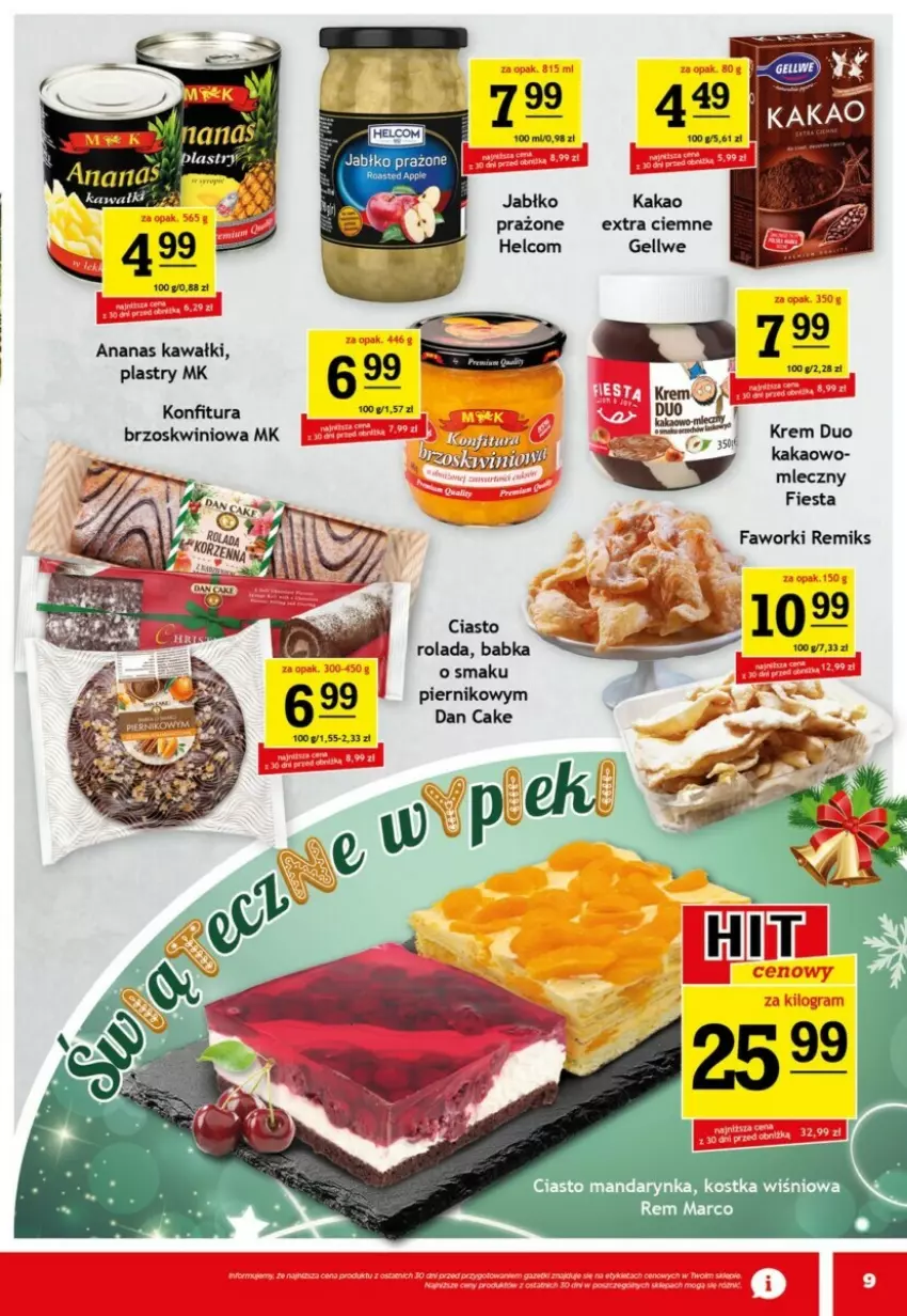 Gazetka promocyjna Gram market - ważna 04.12 do 10.12.2024 - strona 17 - produkty: Ananas, Babka, Dan Cake, Fa, Faworki, HELCOM, Kakao, Kawa, Konfitura, Rolada