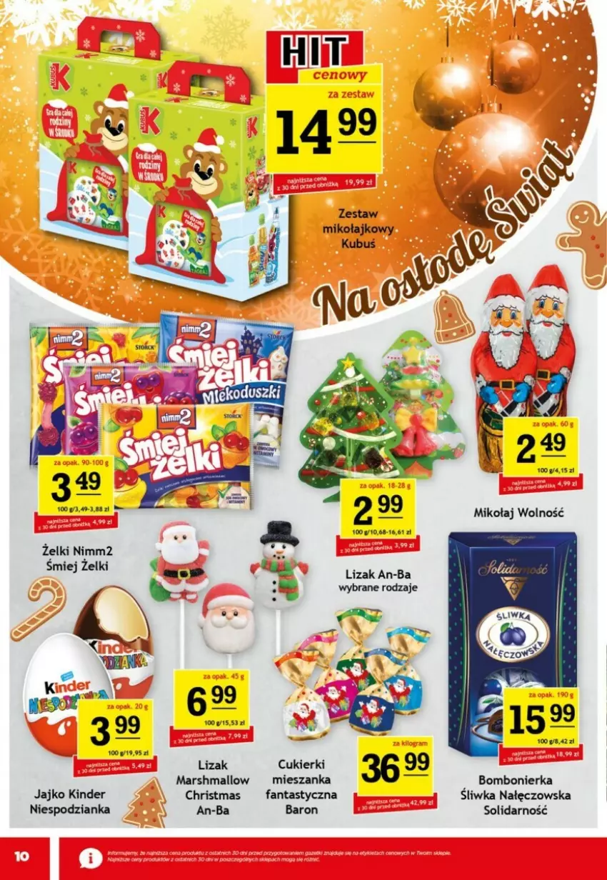 Gazetka promocyjna Gram market - ważna 04.12 do 10.12.2024 - strona 2 - produkty: Cukier, Cukierki, Fa, Fanta, Kinder, Kubuś, Mars, Nimm2