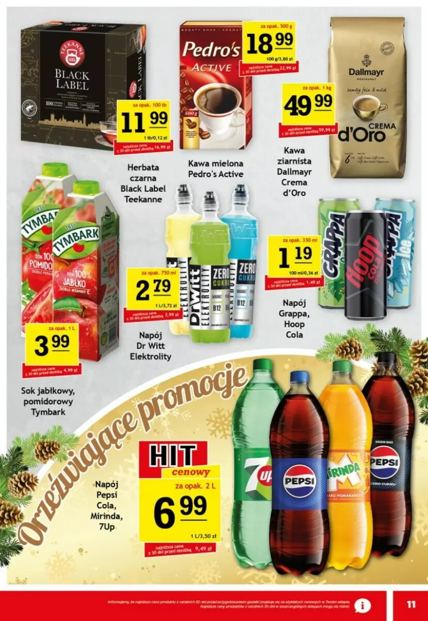 Gazetka promocyjna Gram market - ważna 04.12 do 10.12.2024 - strona 3 - produkty: 7up, Dallmayr, Kawa, Kawa mielona, Lack, Napój, Pepsi, Sok, Sok jabłkowy, Teekanne, Tymbark