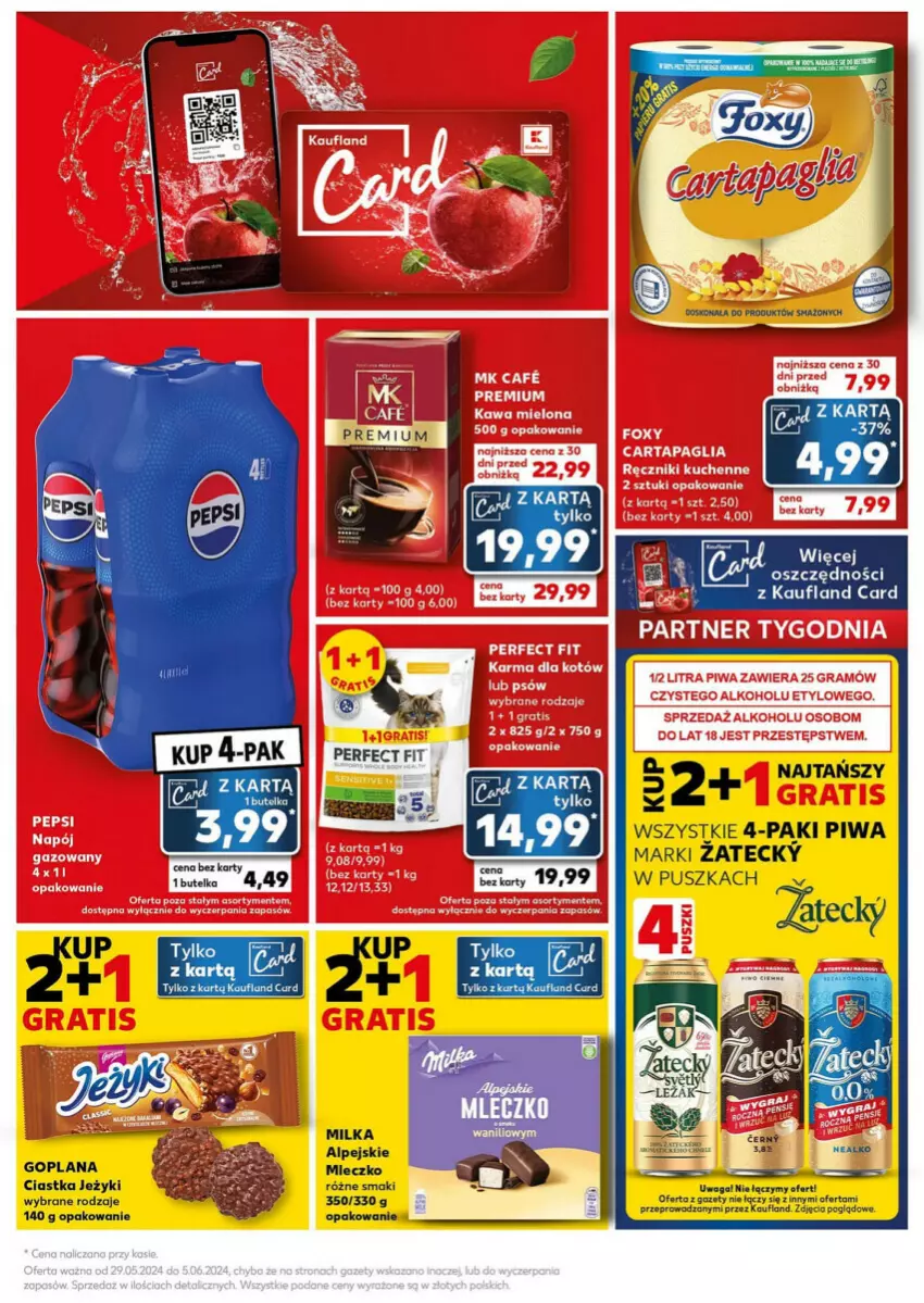 Gazetka promocyjna Kaufland - ważna 03.06 do 05.06.2024 - strona 9 - produkty: Ciastka, Goplana, Jeżyki, LANA, Milka, Mleczko, Piwa, Waga