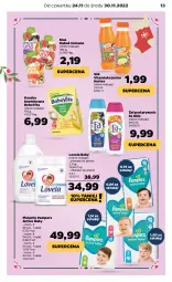 Gazetka promocyjna Netto - Artykuły spożywcze - Gazetka - ważna od 30.11 do 30.11.2022 - strona 13 - produkty: Sok, Mus, Inka, Pampers, Lovela, Pieluchy, Proszek do prania, Mleczko do prania, BoboVita, Mleczko, Kubuś, Hortex, Fa