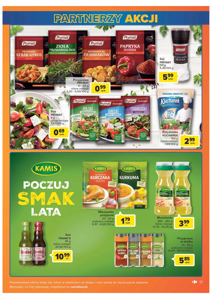 Gazetka promocyjna Carrefour - Gazetka Market - ważna 05.07 do 30.07.2022 - strona 17 - produkty: Gyros, Kebab, Kucharek, Kurczak, Prymat, Sałat, Sos