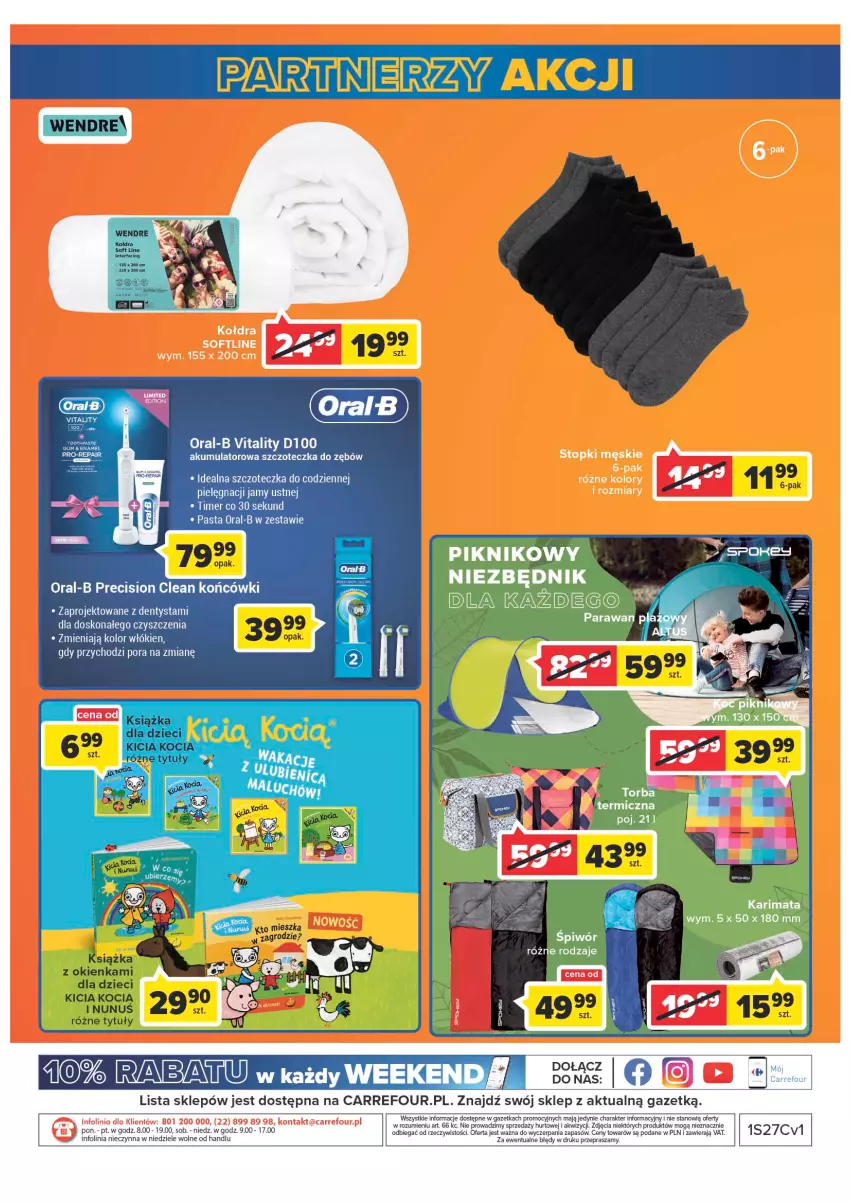 Gazetka promocyjna Carrefour - Gazetka Market - ważna 05.07 do 30.07.2022 - strona 32 - produkty: Akumulator, Dentysta, Dzieci, Koc, Szczoteczka, Szczoteczka do zębów