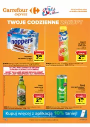 Gazetka promocyjna Carrefour - Gazetka Express - Gazetka - ważna od 30.05 do 30.05.2022 - strona 1 - produkty: Piwo, Namysłów, Jogurt, Wafelek, Kosz, Knoppers, Napój
