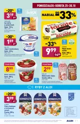 Gazetka promocyjna Aldi - Katalog spożywczy - Gazetka - ważna od 30.10 do 30.10.2021 - strona 7 - produkty: Deser owocowy, Sos, Ser, Müllermilch, Jogurt, Ryby i owoce morza, Tera, Czekolada, Owoce morza, Müller, Hochland, Owoce, Deser, Gouda, Masło