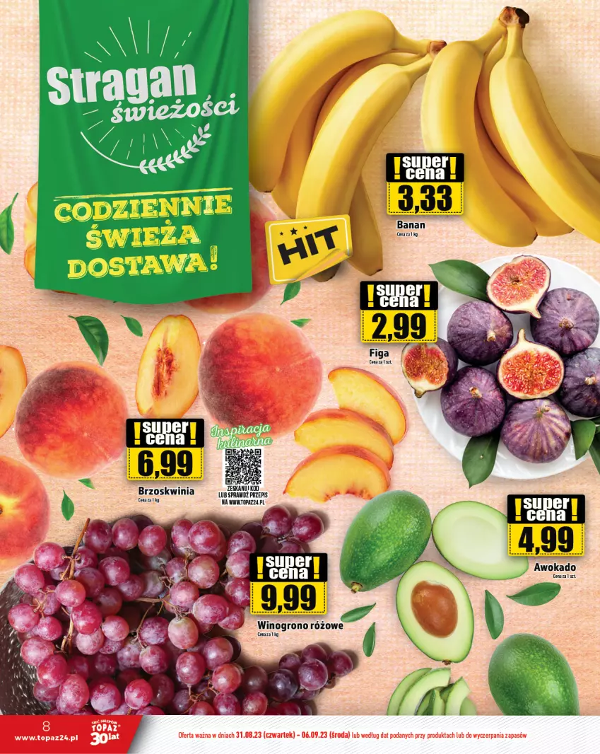 Gazetka promocyjna Topaz - Gazetka - ważna 31.08 do 06.09.2023 - strona 8 - produkty: Top, Wino