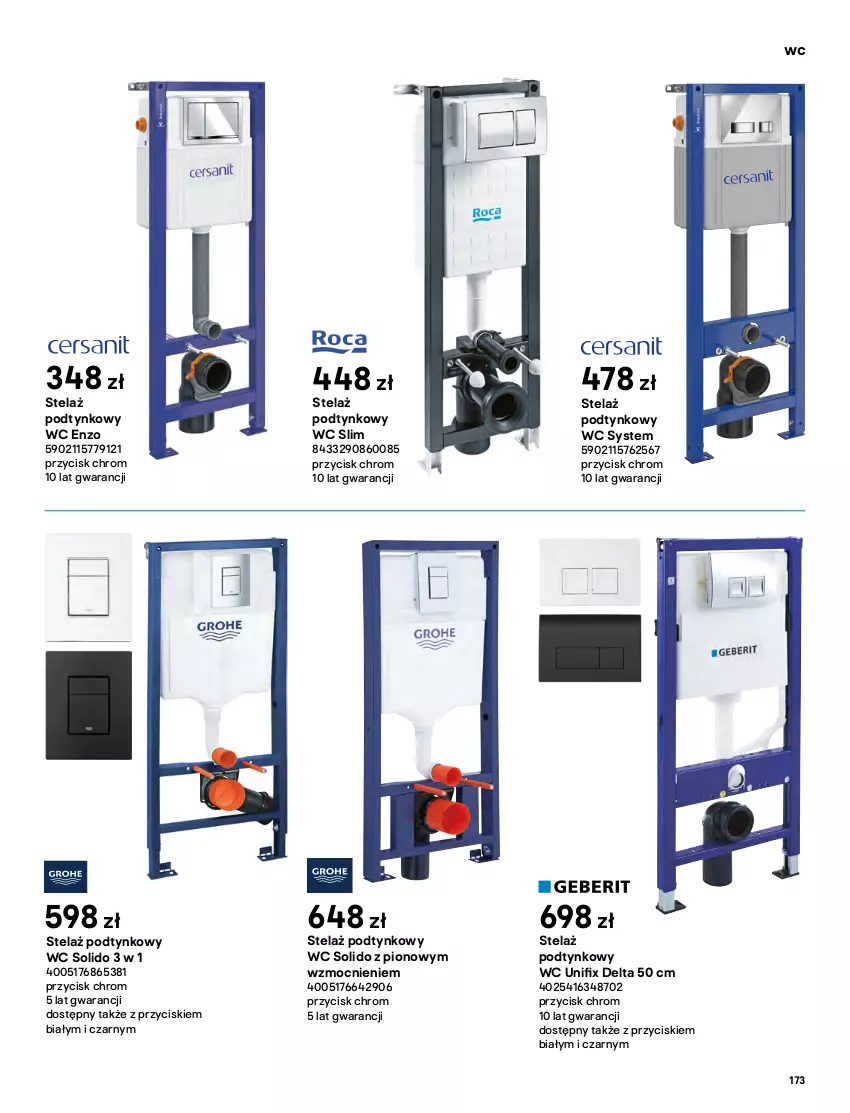 Gazetka promocyjna Castorama - Katalog Łazienki 2021 - ważna 01.10 do 31.12.2021 - strona 173 - produkty: Miska