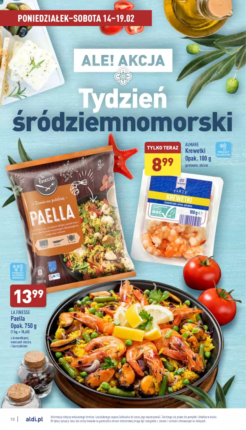 Gazetka promocyjna Aldi - Katalog spożywczy - ważna 14.02 do 19.02.2022 - strona 10 - produkty: Krewetki, Kurczak, Tera