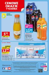 Gazetka promocyjna Auchan - Pewność niskich cen Supermarket - Gazetka - ważna od 24.09 do 24.09.2025 - strona 8 - produkty: Sok pomarańczowy, Sok, Ser, Gra, Pepsi max, Papier, Mirinda, Tera, Papier toaletowy, Pepsi, Napój gazowany, Napój