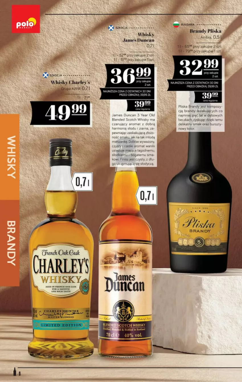 Gazetka promocyjna PoloMarket - ważna 02.08 do 26.09.2024 - strona 15 - produkty: Brandy, Koc, Pliska, Ser, Whisky