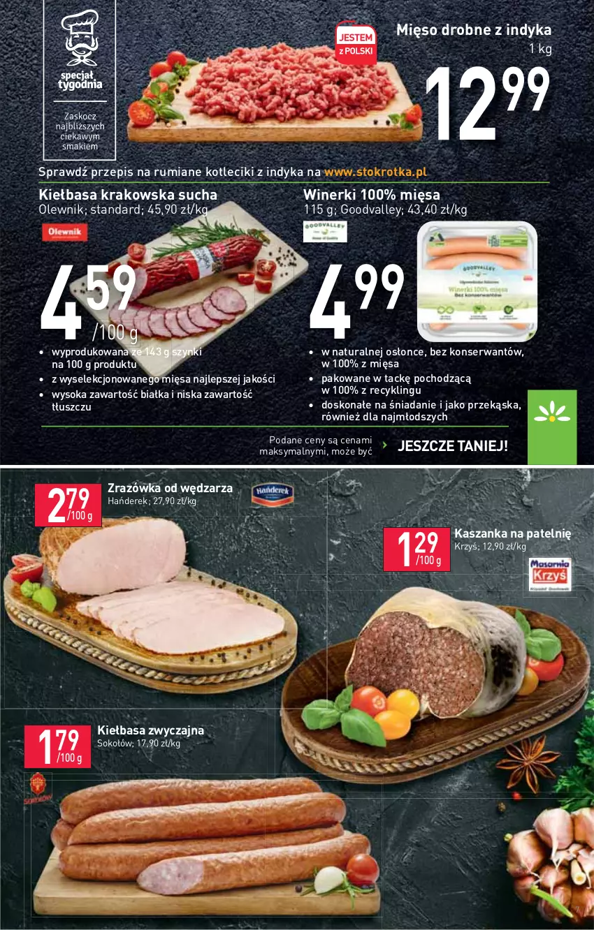 Gazetka promocyjna Stokrotka - Supermarket - ważna 03.03 do 09.03.2022 - strona 7 - produkty: Kasza, Kaszanka, Kiełbasa, Kiełbasa krakowska, Mięso, Olewnik, Rum, Ser, Sok, Sokołów