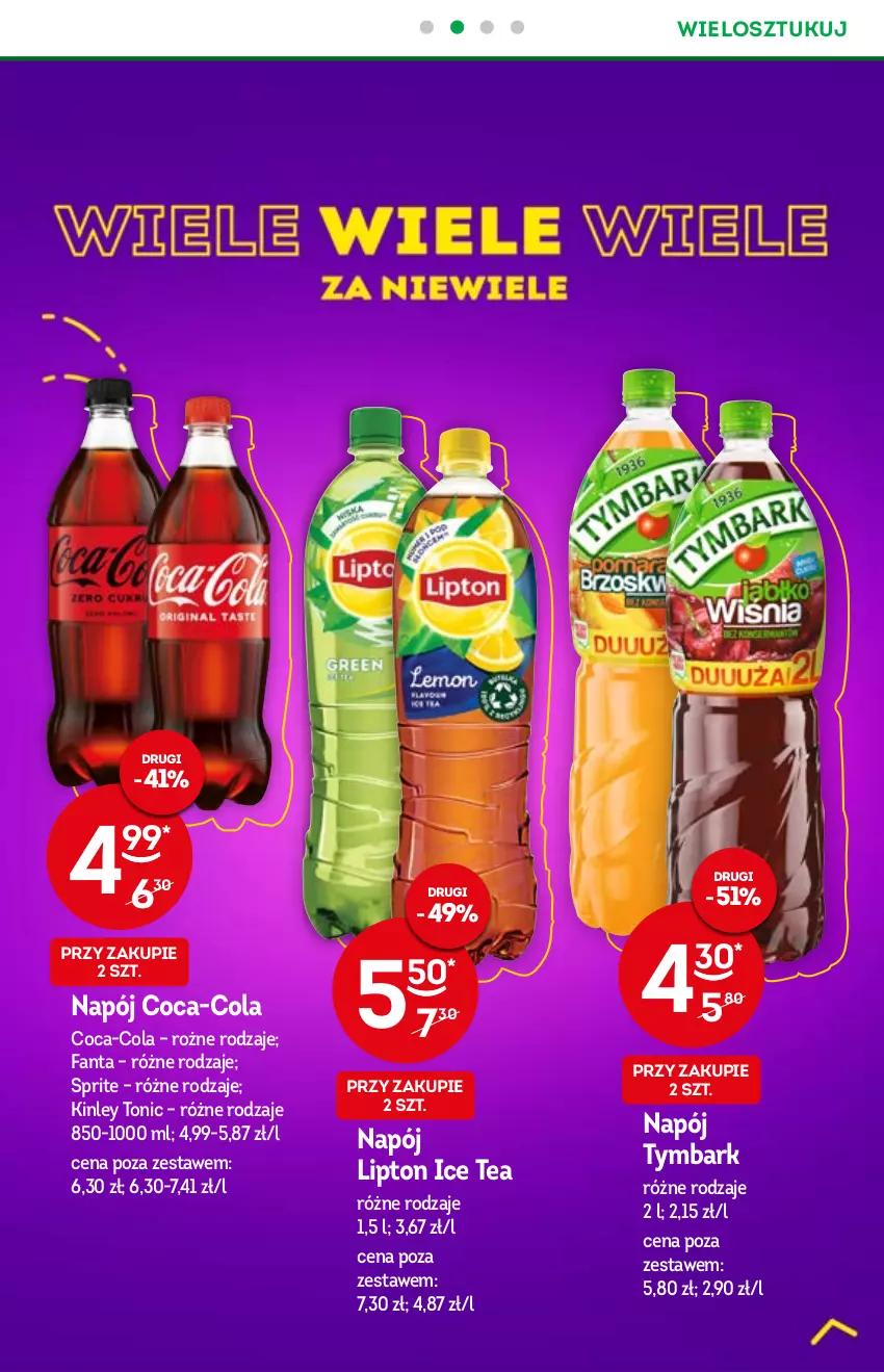 Gazetka promocyjna Żabka - ważna 05.01 do 18.01.2022 - strona 13 - produkty: Coca-Cola, Fa, Fanta, Ice tea, Lipton, Napój, Sprite, Tymbark