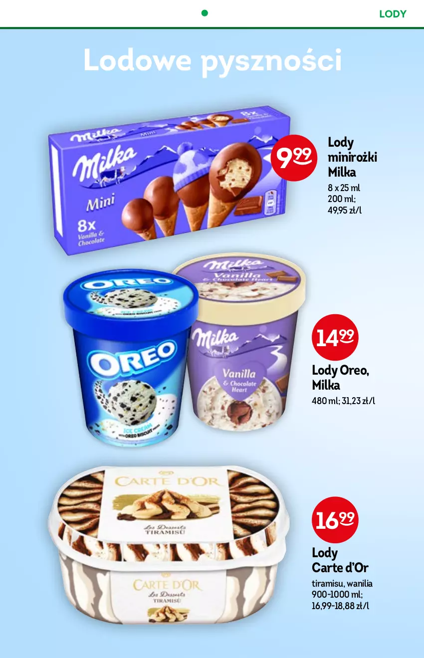 Gazetka promocyjna Żabka - ważna 05.01 do 18.01.2022 - strona 36 - produkty: Lody, Milka, Oreo