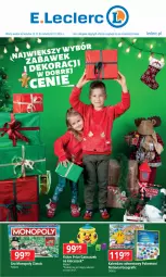 Gazetka promocyjna E Leclerc - Mikołaj - Gazetka - ważna od 07.12 do 07.12.2024 - strona 1 - produkty: Gra, Mattel, Garnuszek, Hasbro, Monopoly, Kalendarz, Kalendarz adwentowy