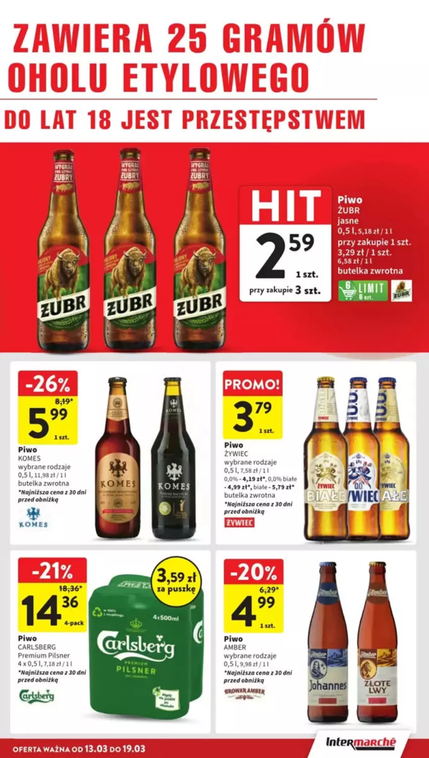 Gazetka promocyjna Intermarche - ważna 13.03 do 19.03.2025 - strona 25 - produkty: Carlsberg, Piwo, Piwo jasne