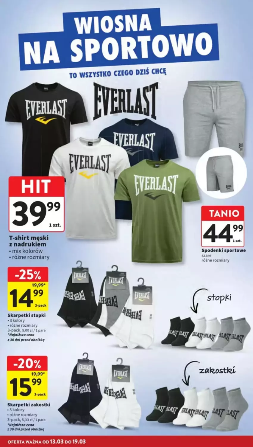 Gazetka promocyjna Intermarche - ważna 13.03 do 19.03.2025 - strona 30 - produkty: Karp, Por, Skarpetki, Sport, T-shirt, Top