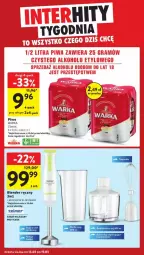 Gazetka promocyjna Intermarche - Gazetka - ważna od 19.03 do 19.03.2025 - strona 37 - produkty: Piwo, Top, Blender ręczny, Blender, Warka, Fa