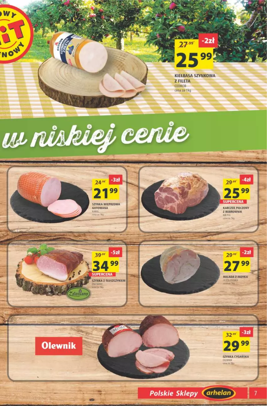 Gazetka promocyjna Arhelan - Gazetka - ważna 27.08 do 05.09.2021 - strona 7 - produkty: Kiełbasa, Kiełbasa szynkowa, Piec, Rolada, Szynka, Szynka wieprzowa